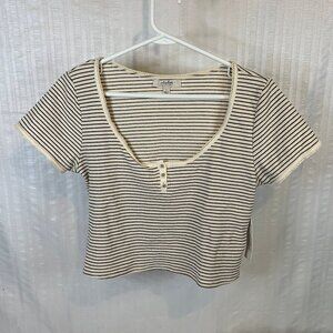 Atelier Striped Womens Sz L Top NWT